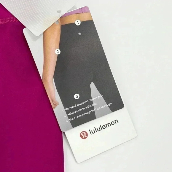 Lululemon NWT Wunder Train Contour Fit High-Rise Short 8" Magenta Purple - Picture 7 of 11